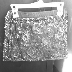 Silver Sequence Skirt
